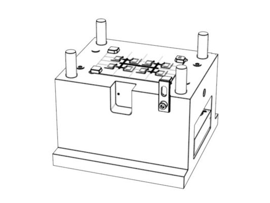 OEM / ODM ： Multi Cavity Injection Mold & Transparent speaker bracket (1*8)  No.22686